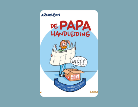 cartoon van een papa met een wegenkaart